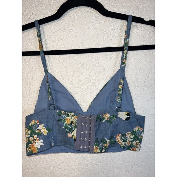 Run Cinta Run Bralette Top Festival Crop Top Concert Shirt Western Boho Small V - Picture 4 of 6